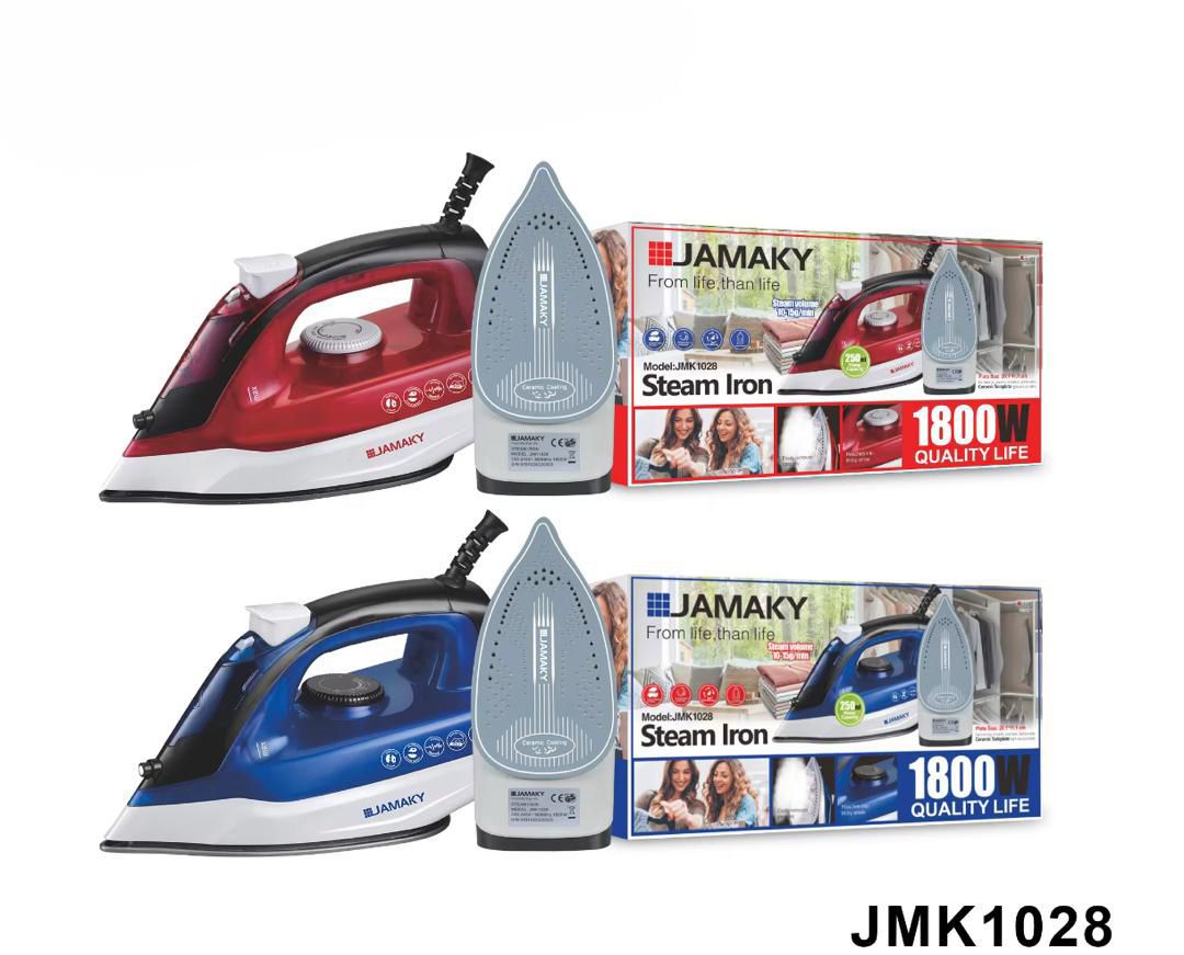 Fer à Repasser Vapeur Jamaky 2000W – Réservoir Transparent, Repassage Rapide et Efficace