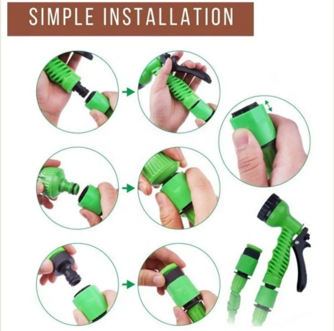 Tuyau d’Arrosage Extensible 30m + Pistolet Multifonctions