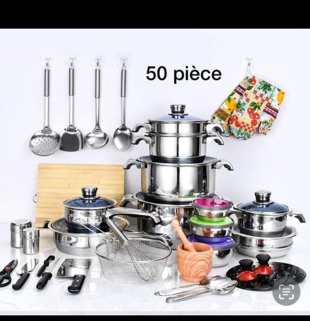 “Pack Cuisine 50 PCS – Tout-en-Un pour Cuisiner Facilement” 👇🔥