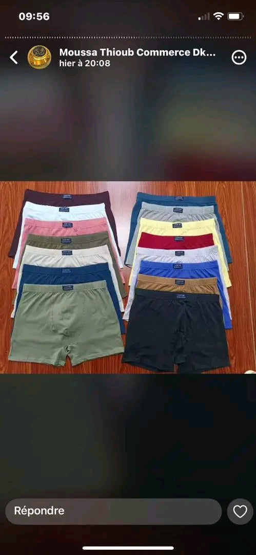 Lot de 12 caleçons Homme – Confort, Style et Résistance