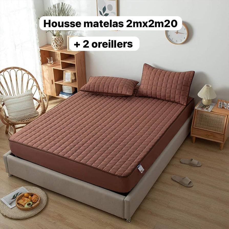 House pour Matelas Flexible 2m x 2,20m avec Deux Oreilles