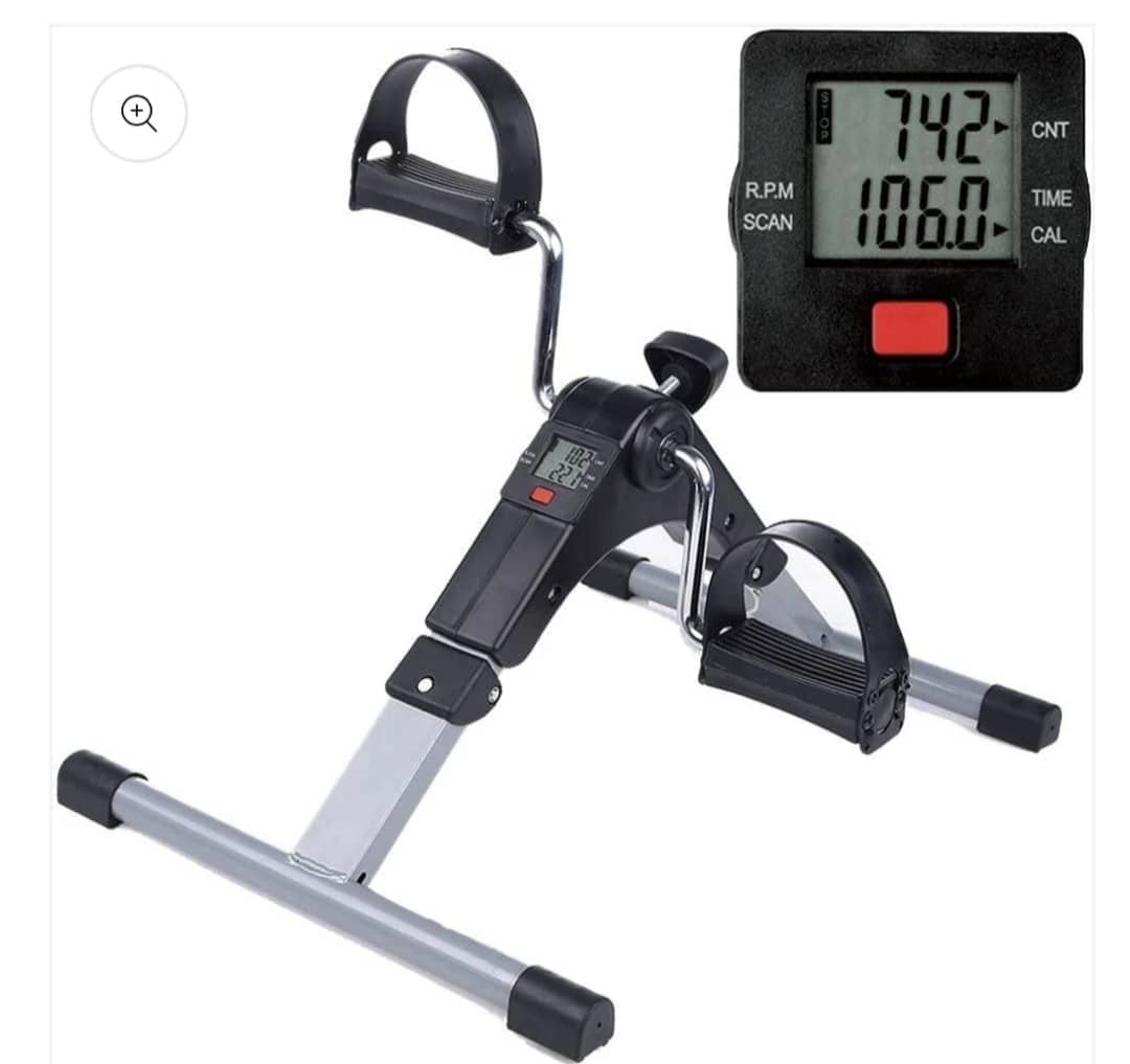 Mini vélo d’appartement pliable avec écran LCD – Entraînement bras et jambes