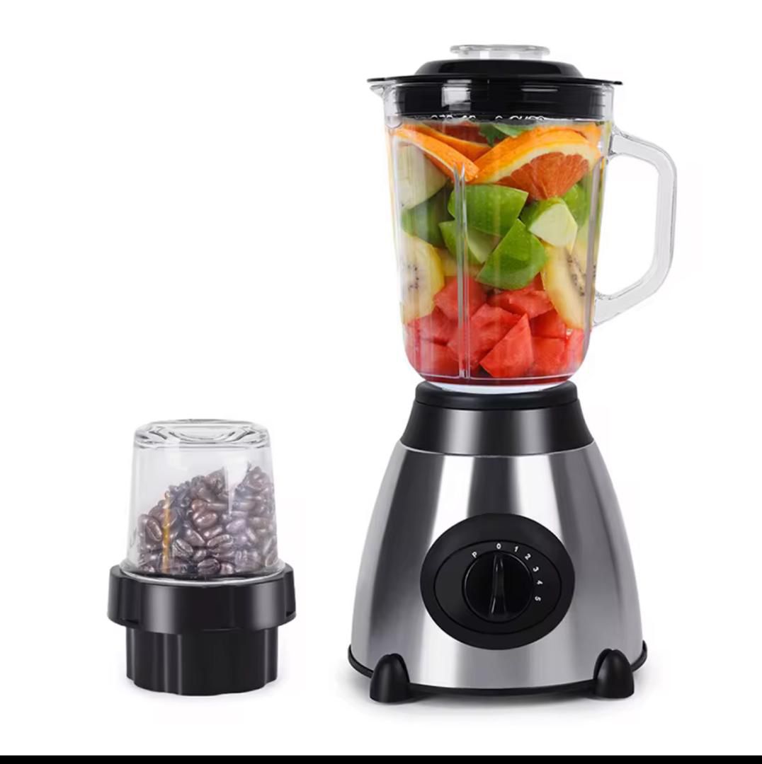 Mixeur Blender Multifonction 2 en 1 – Smoothies, Jus & Moulin à grain