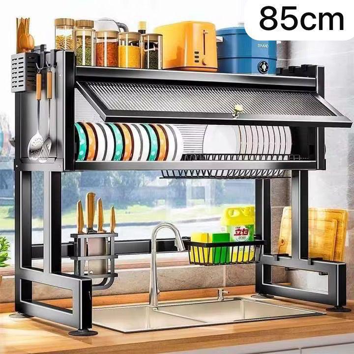 🧼 Égouttoir de Cuisine Multifonction 85 cm – Grande Capacité & Acier Inoxydable