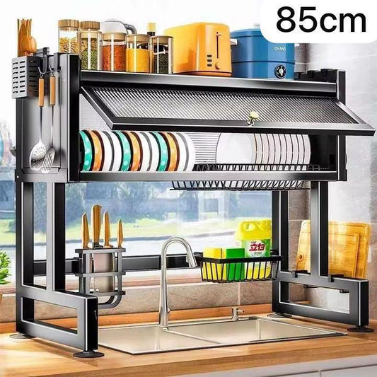 🧼 Égouttoir de Cuisine Multifonction 85 cm – Grande Capacité & Acier Inoxydable