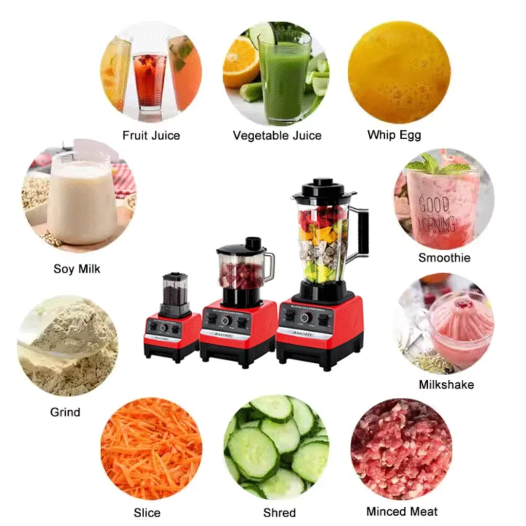 Mixeur Multifonction 8 en 1 – Jus, Viande & Graines | Puissant et Polyvalent