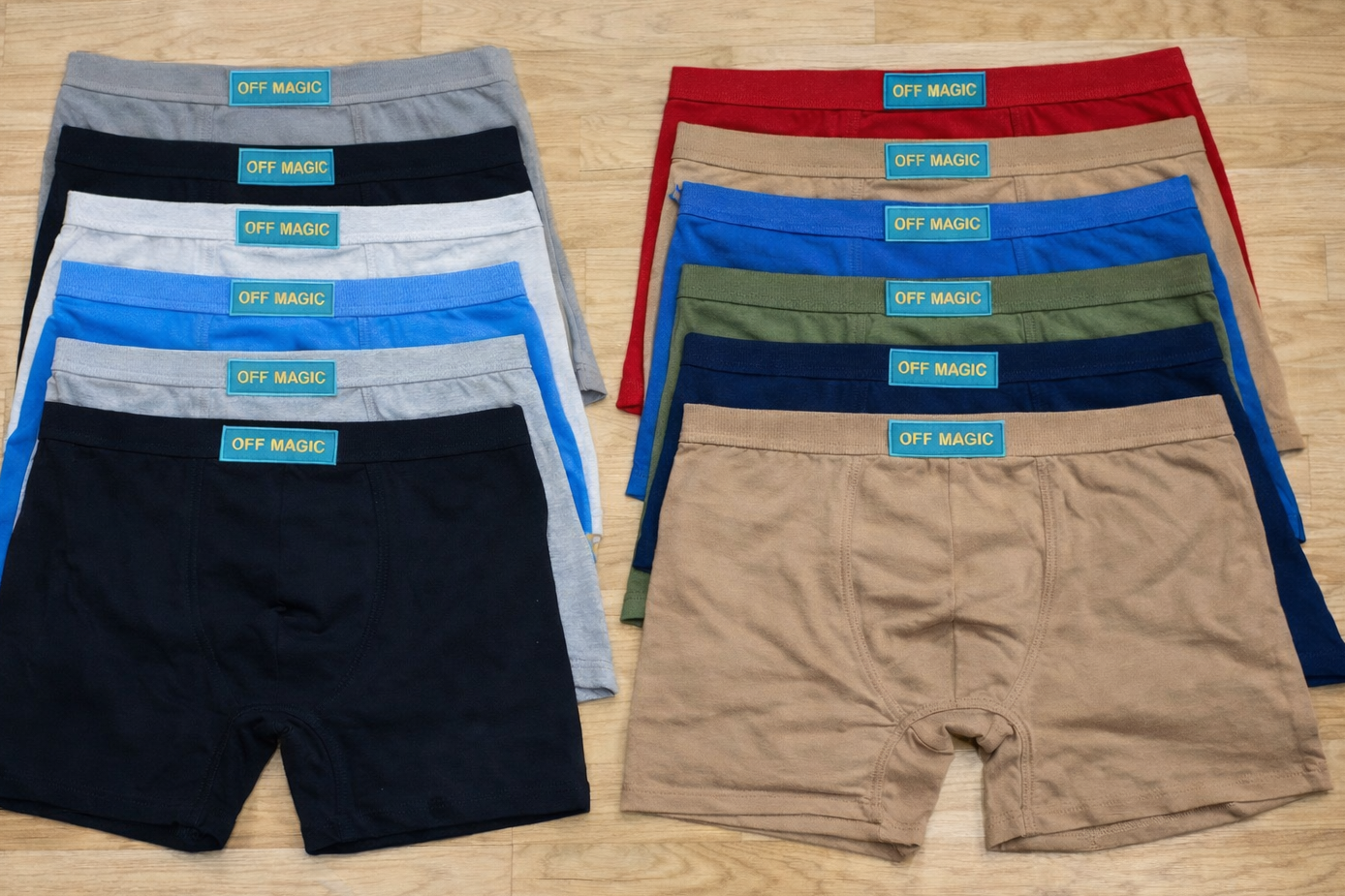 Lot de 12 caleçons Homme – Confort, Style et Résistance