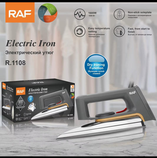 🔌 Fer à Repasser Électrique RAF 1600W – Repassage Rapide & Efficace