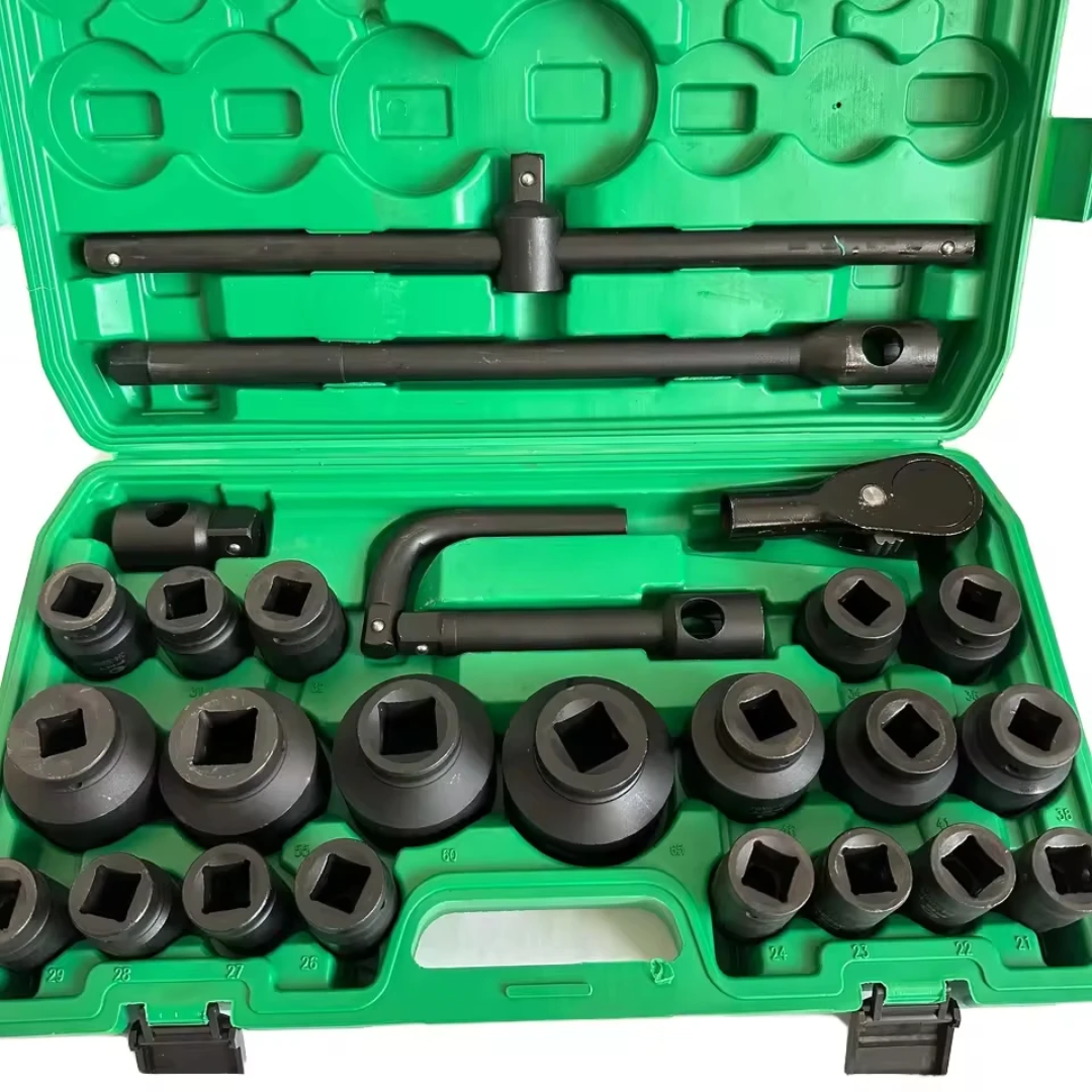 Coffret Douilles à Chocs 1 Pouce – 26 Pièces Résistantes Haute Pression