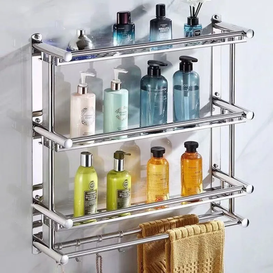 Étagère Murale Salle de Bain en Inox – Antirouille, Solide et Élégante