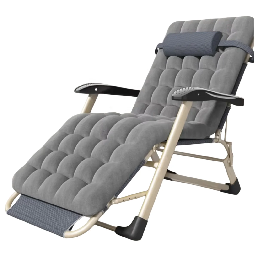 Fauteuil Relax Pliable Haut Confort – Dossier Réglable et Coussin Épais