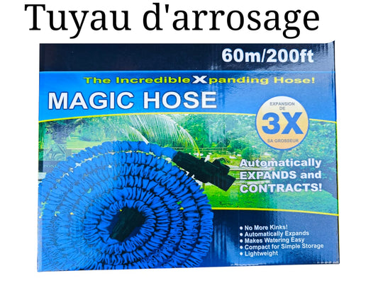 Tuyau d’arrosage extensible 60m – Magic Hose