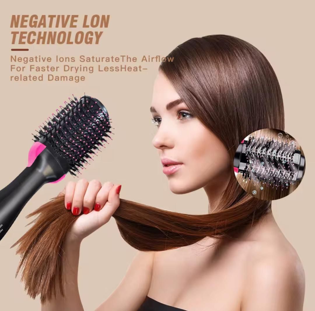 Brosse Lissante 2 en 1 – Sèche et Lisse en Un Seul Geste !
