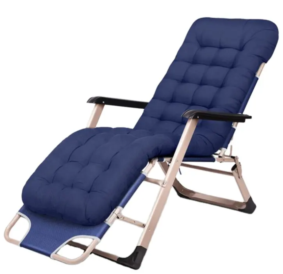 Fauteuil Relax Pliable Haut Confort – Dossier Réglable et Coussin Épais