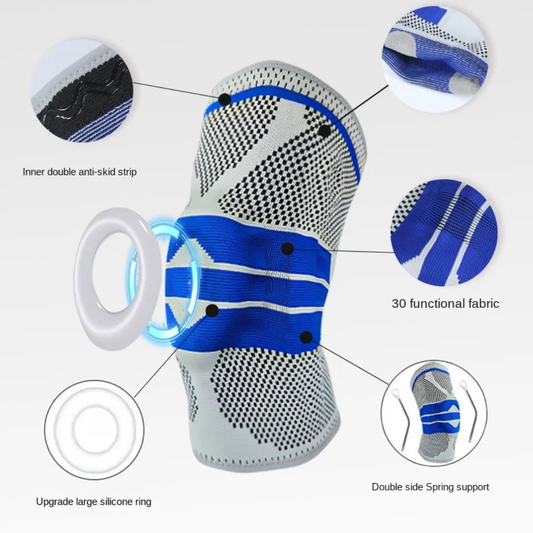 "Genouillère Ergonomique 3D avec Stabilisateur Latéral – Protection de Pointe"