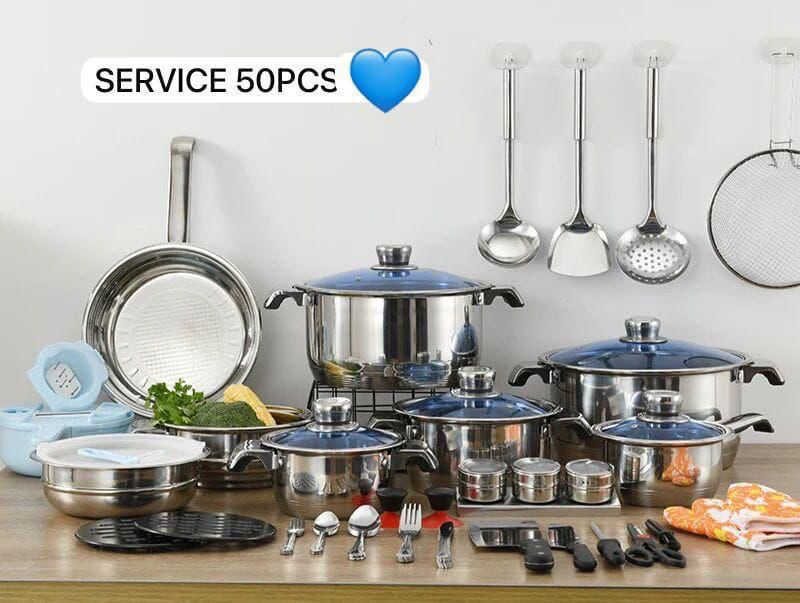 “Pack Cuisine 50 PCS – Tout-en-Un pour Cuisiner Facilement” 👇🔥