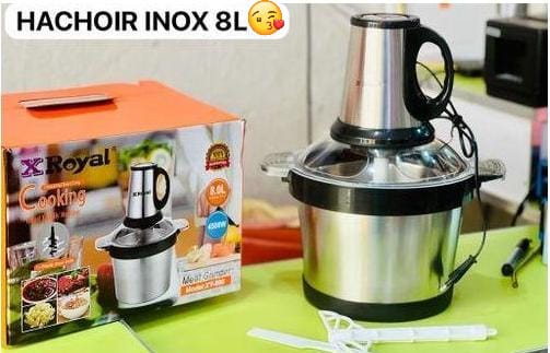 Hachoir Électrique Inox 8 L – Puissant, Rapide et Ultra Résistant
