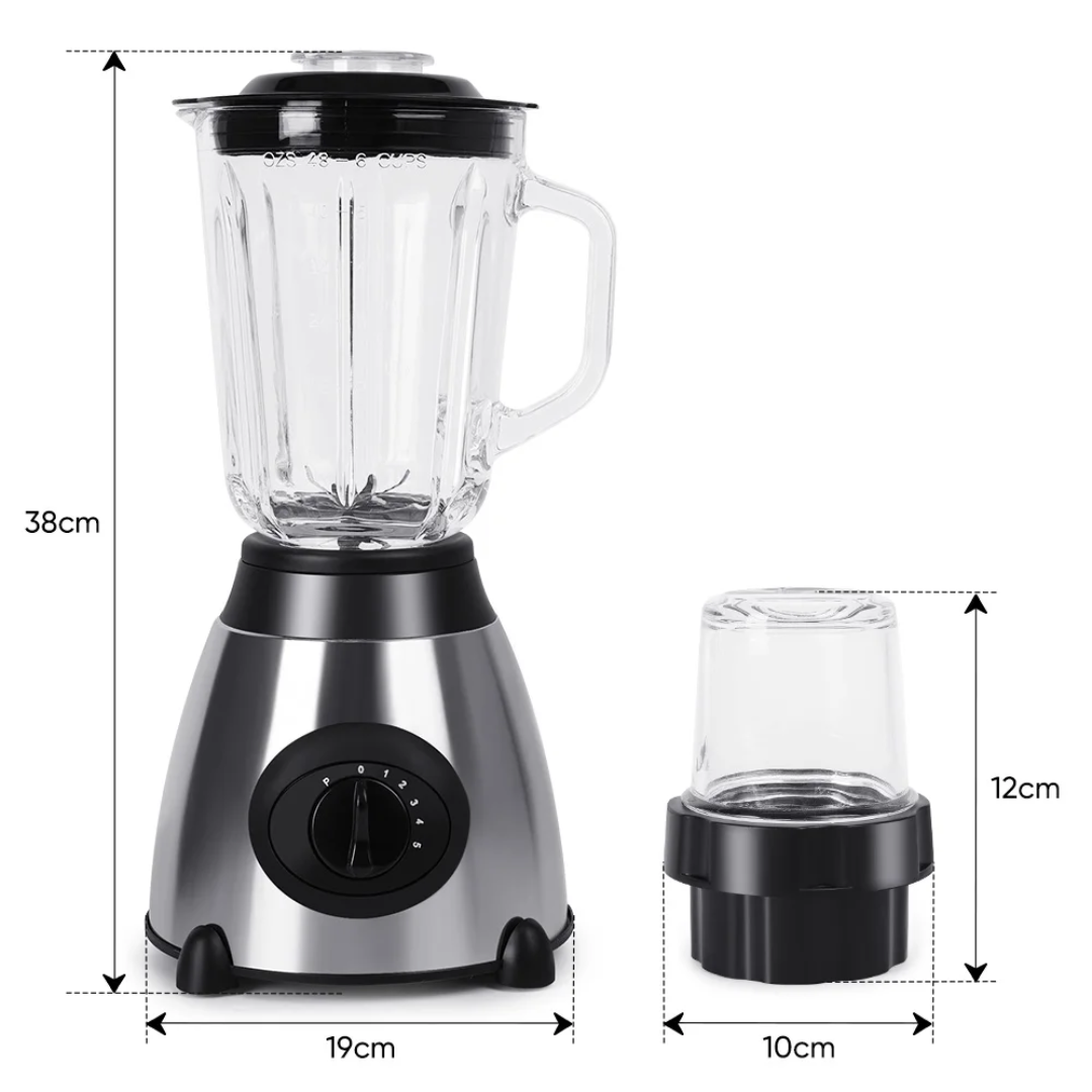 Mixeur Blender Multifonction 2 en 1 – Smoothies, Jus & Moulin à grain