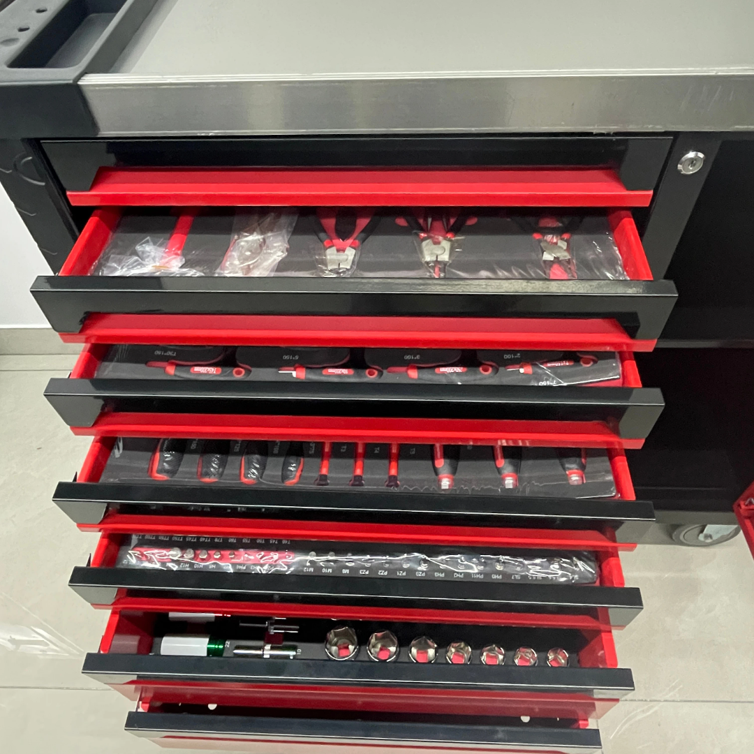 Coffret complet d’outils professionnels 193 pièces – Clés, tournevis, douilles et pinces