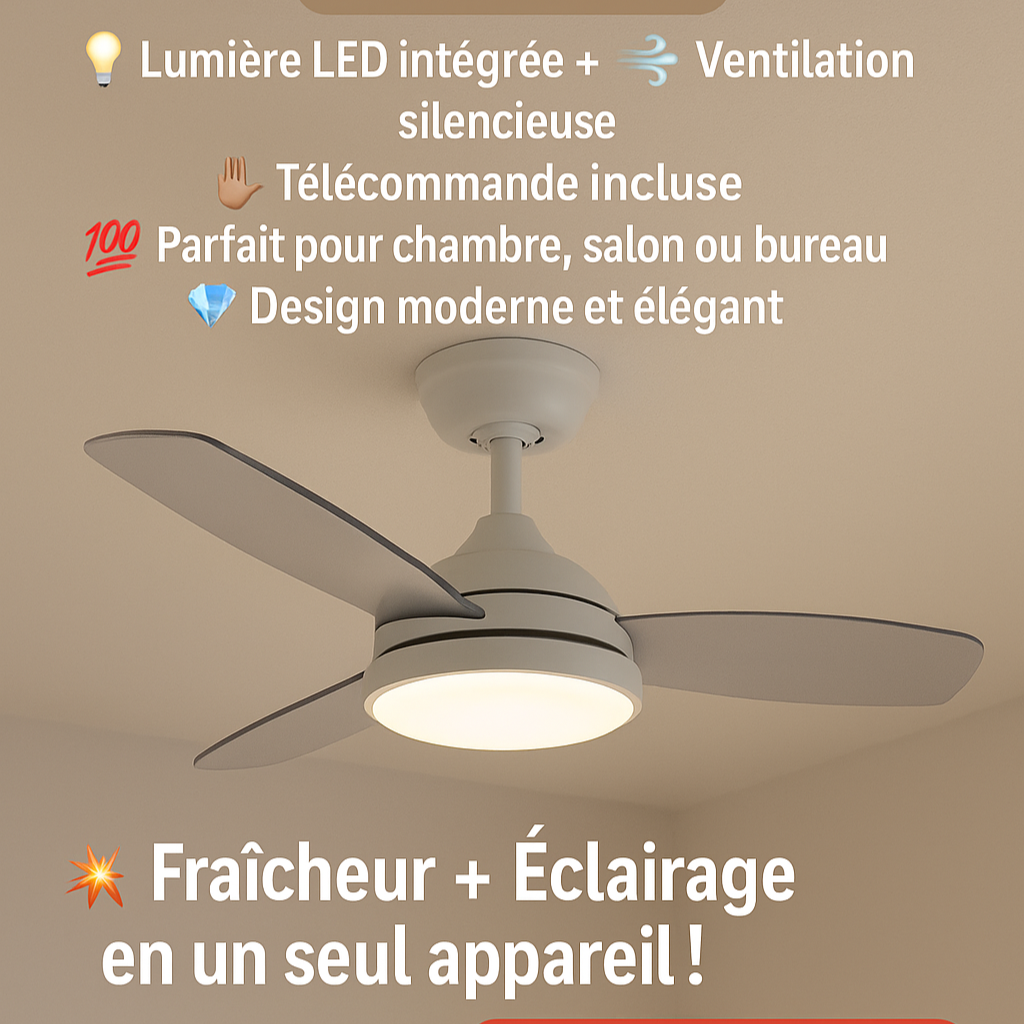 Lumière du ventilateur de plafond