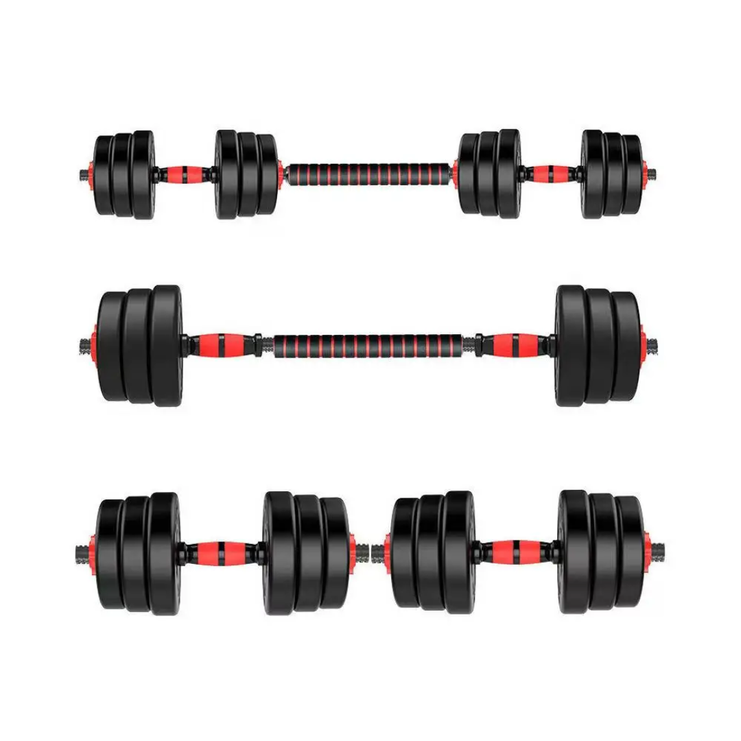 Haltères Réglables 15KG – 2 en 1 Haltères & Barre de Musculation