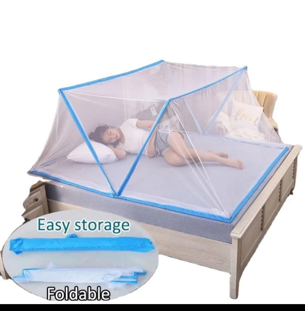 Moustiquaire pliable et portative double lit 3 places