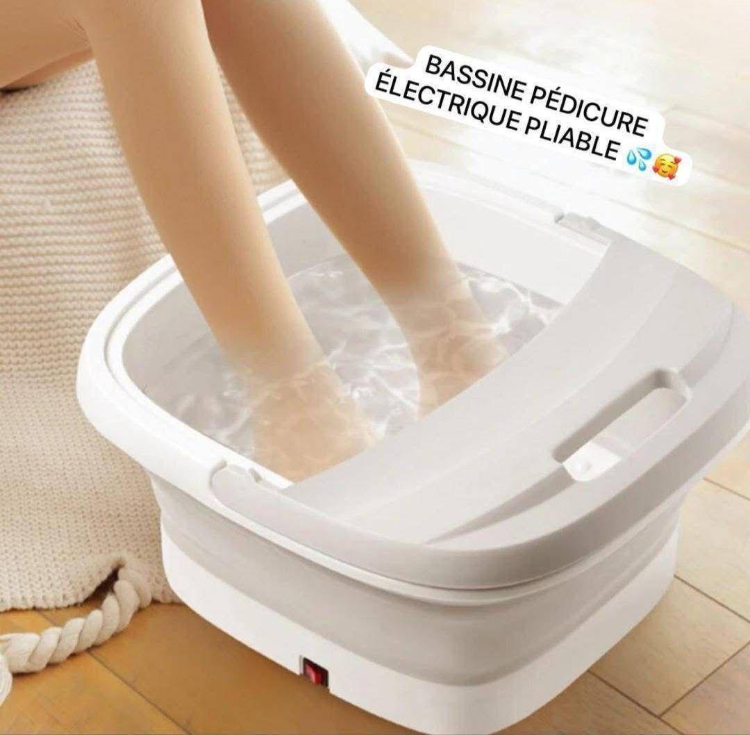 🧖‍♀️ Bassine Pédicure Électrique Pliable – Relaxation & Soin des Pieds