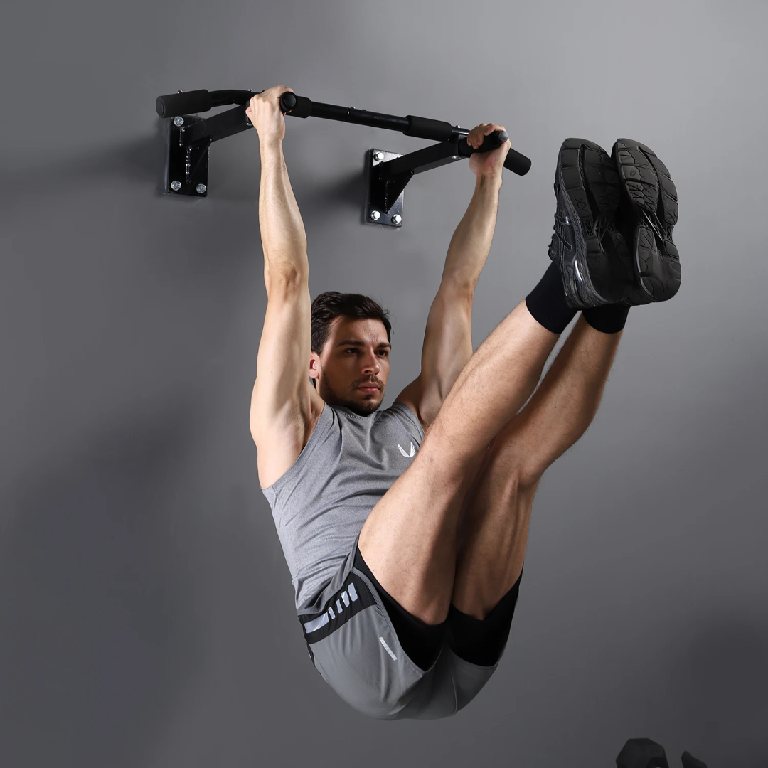 Barre de traction murale noire- barre fixe