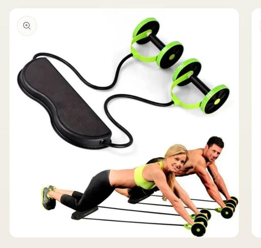 🏋️‍♂️ Roue Abdominale avec Support pour Genoux – Renforcement Musculaire Efficace à Domicile