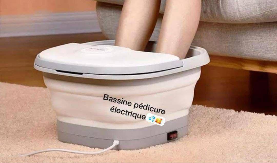 🧖‍♀️ Bassine Pédicure Électrique Pliable – Relaxation & Soin des Pieds