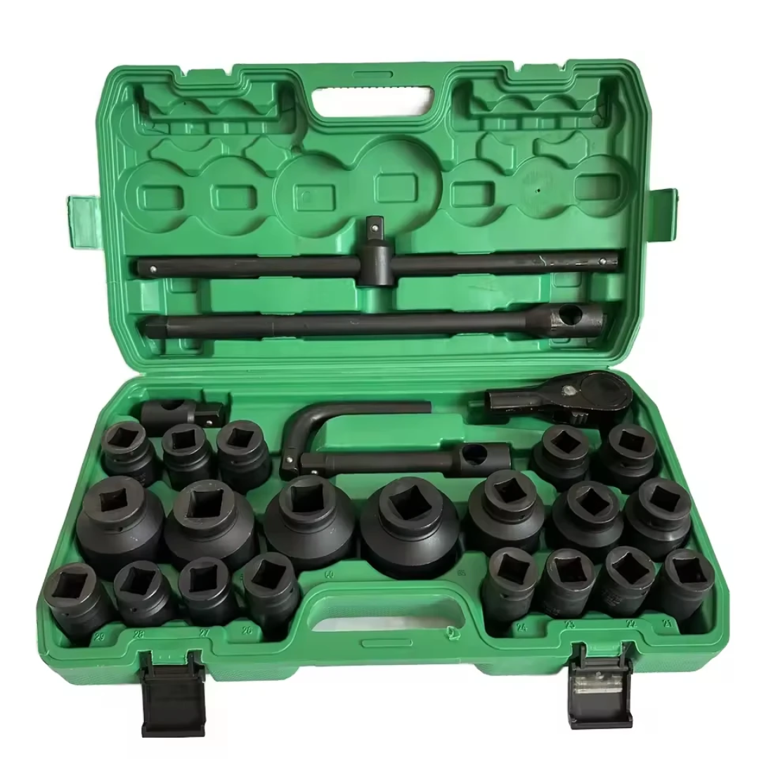 Coffret Douilles à Chocs 1 Pouce – 26 Pièces Résistantes Haute Pression