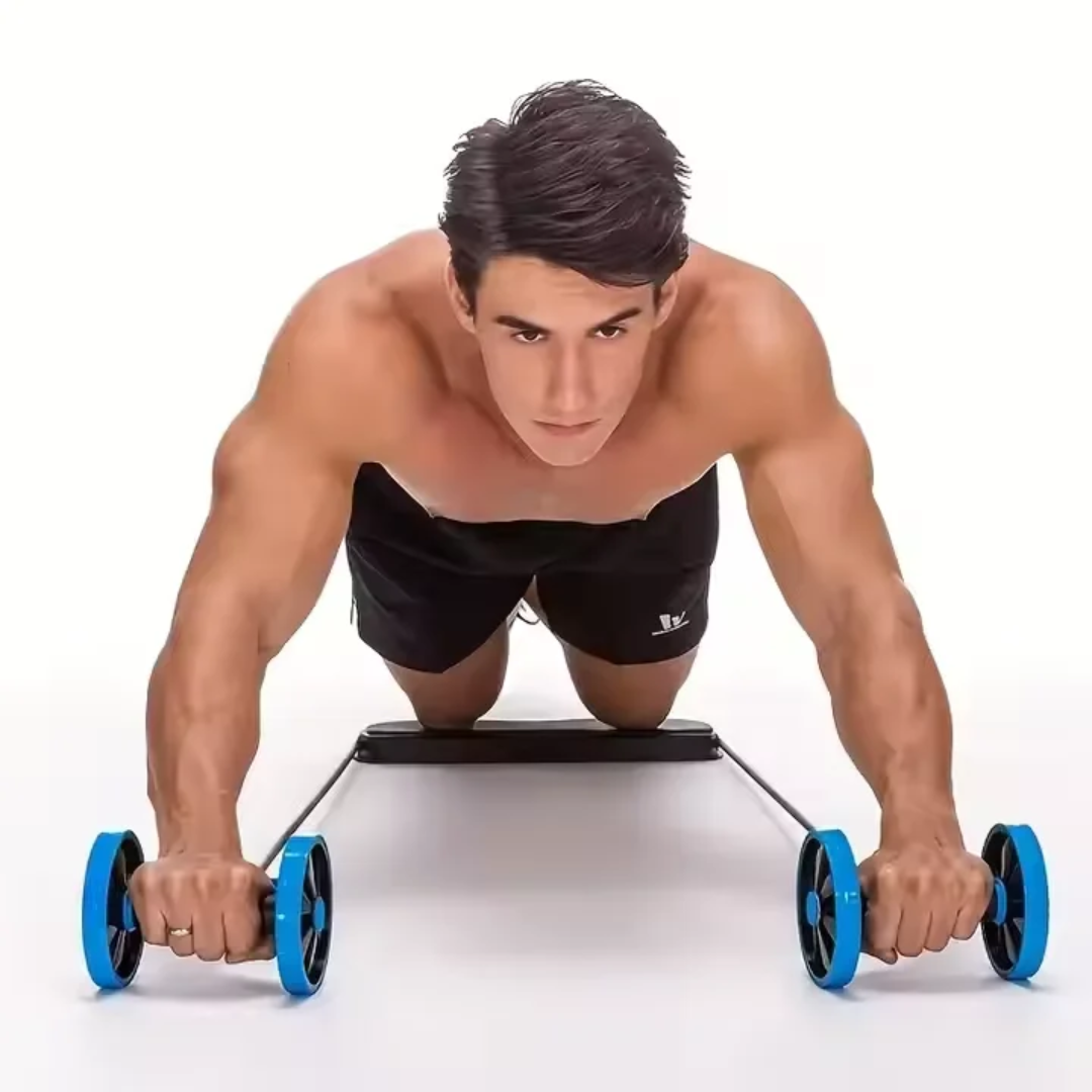 🏋️‍♂️ Roue Abdominale avec Support pour Genoux – Renforcement Musculaire Efficace à Domicile