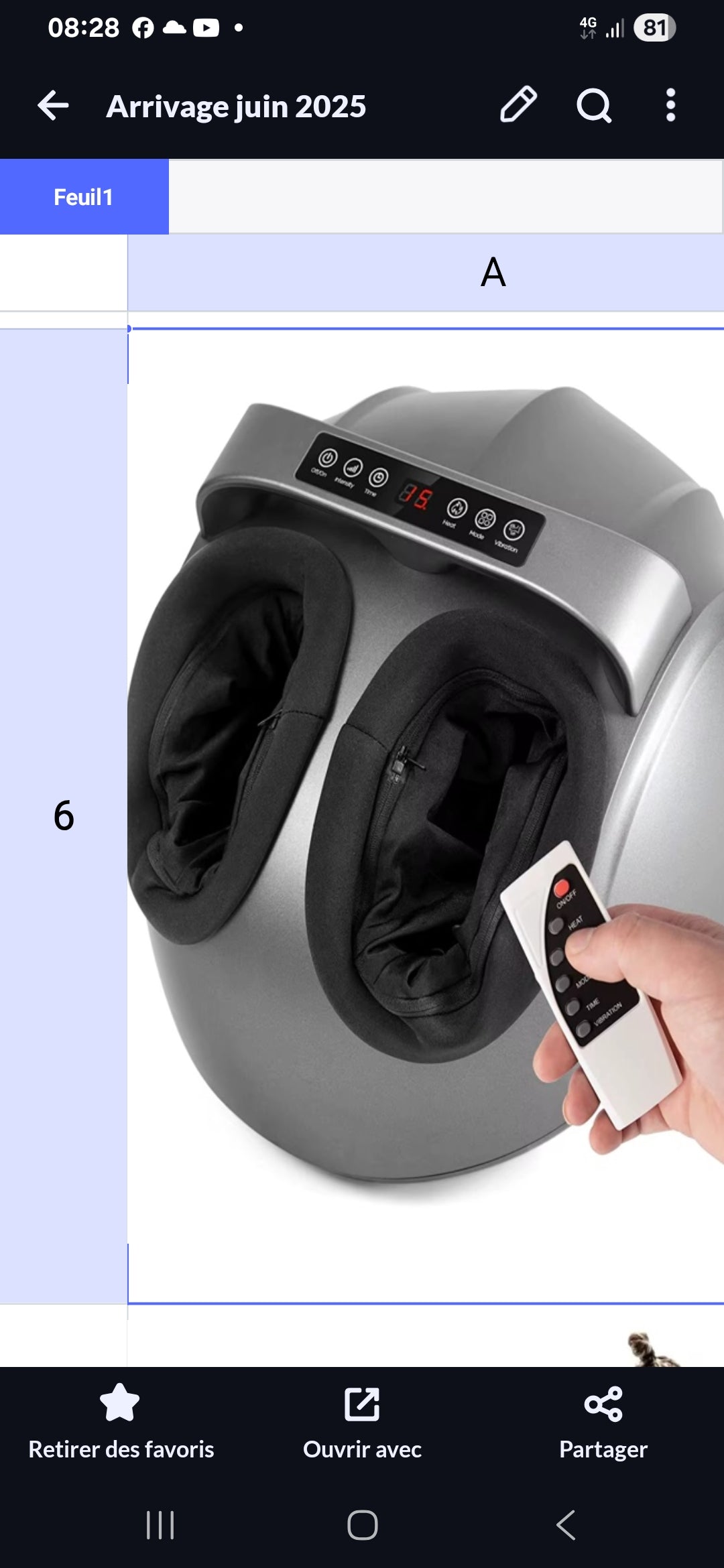 Massageur de Pieds Électrique – Manchons Lavables & Hygiéniques