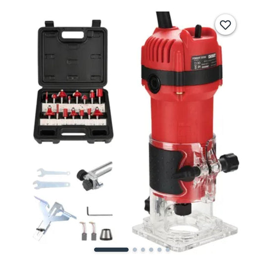 Défonceuse Électrique à Bois 220V avec Coffret de Fraises – Outil Multifonction