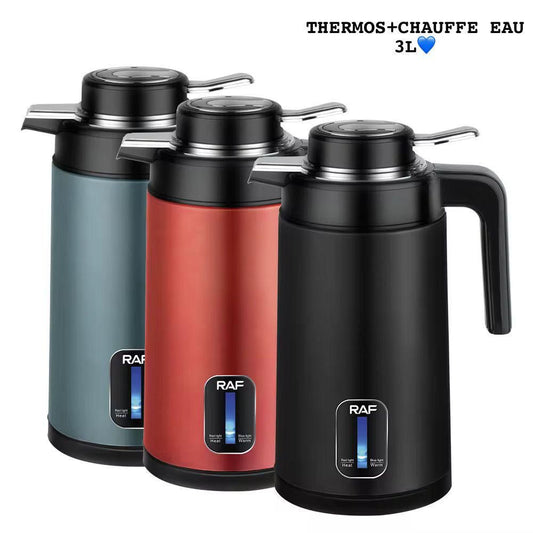 Thermos Chauffe-Eau Électrique RAF 3L – Maintient la chaleur toute la journée 🔥