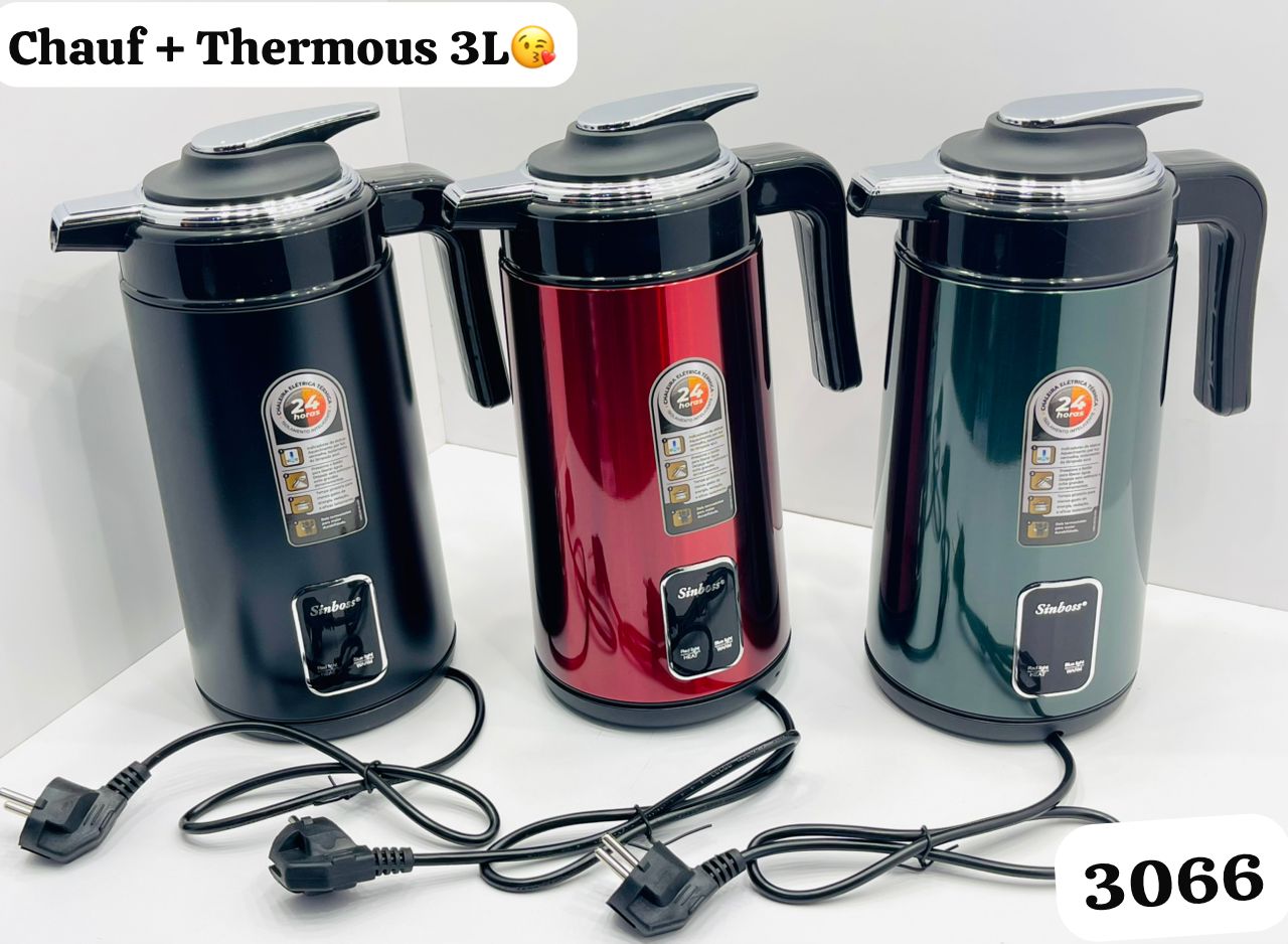 Chauffe-Eau + Thermos Électrique 2L – Simbos | Gardez l’Eau Chaude 24h