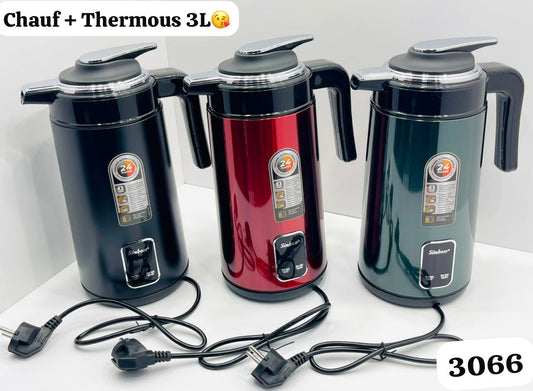 Chauffe-Eau + Thermos Électrique 3L – Simbos | Gardez l’Eau Chaude 24h