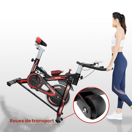Vélo d'exercice - Machine d'entraînement d'intérieur de forme physique de volant d'inertie de vélo d'exercice